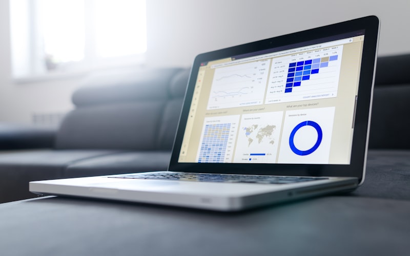 Data visualization representing analytics salary and job market data