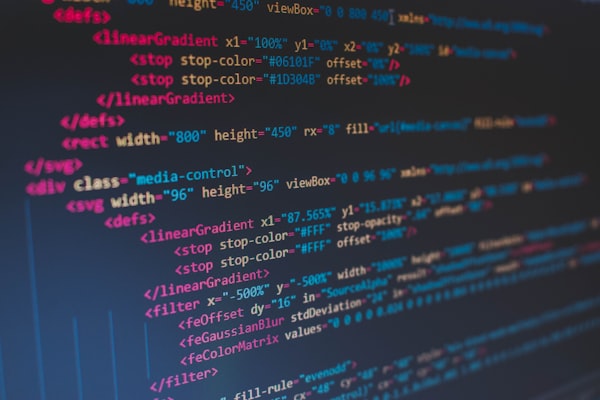 Rust programming language code on screen