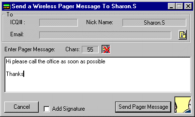 ICQ Wireless interface