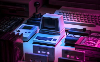 90s retro technology and gaming