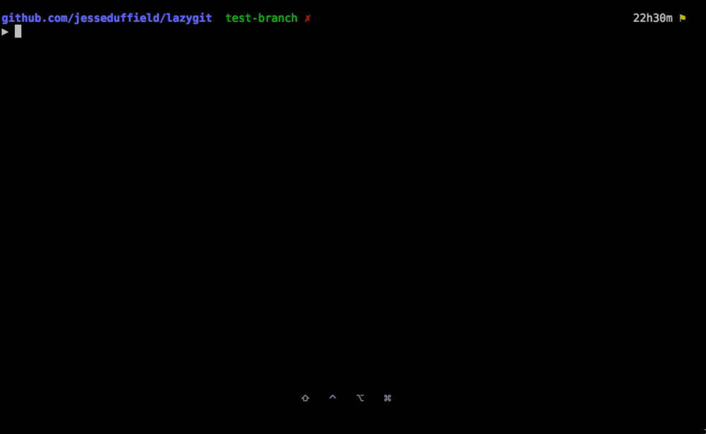 lazygit staging interface