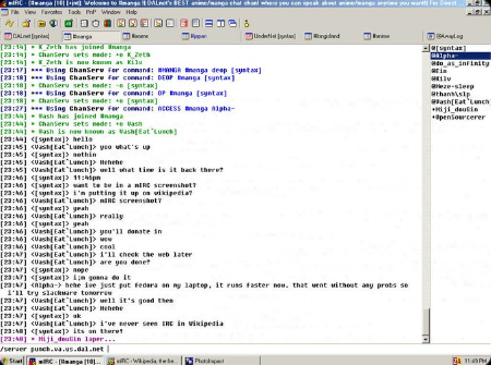 mIRC chat client