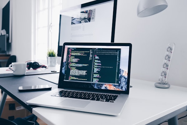 Code on a computer screen