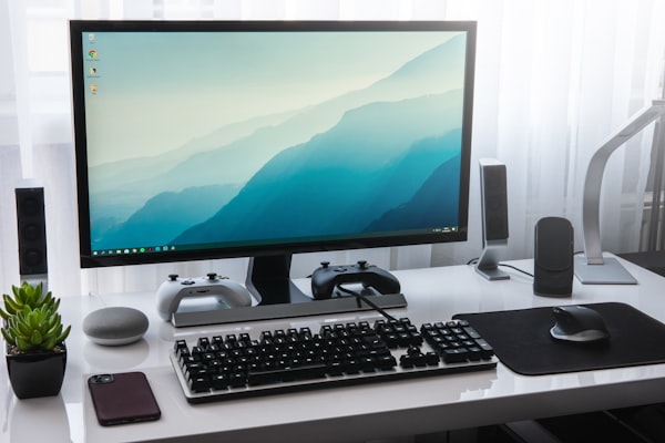 Monitor displaying lines of code