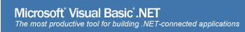 Visual Basic product banner from Microsoft MSDN - the language that powered the progz scene